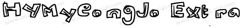 HYMyeongJo Extra W33字体转换